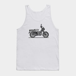 CT125 Motorcycle Sketch Art Tank Top